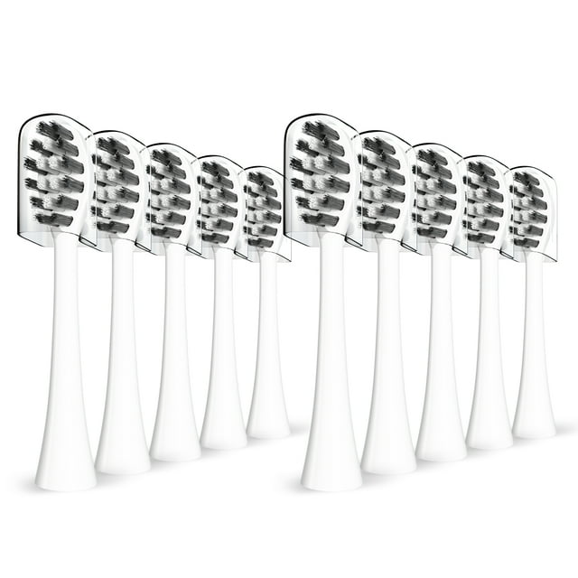 10 Pack Gleem Electric Toothbrush Replacement Heads, Brush Refill, W