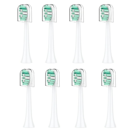 Replacement Toothbrush Heads Compatible with All Click-on Handles 8 Pack