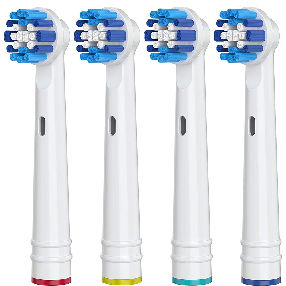 Replacement Toothbrush Heads for Oral-B, 4 Pack Replacement Heads Compatible with Oral B Braun Electric Toothbrush, Oral-B 7000/Pro 1000/9600/500/3000/8000