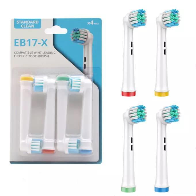 12 Pack Replacement Toothbrush Heads For Oral-B Electric Toothbrushes - Soft Bristles For Pro 1000, 1500, 3000, 5000, 7000, 8000 Series (Black)
