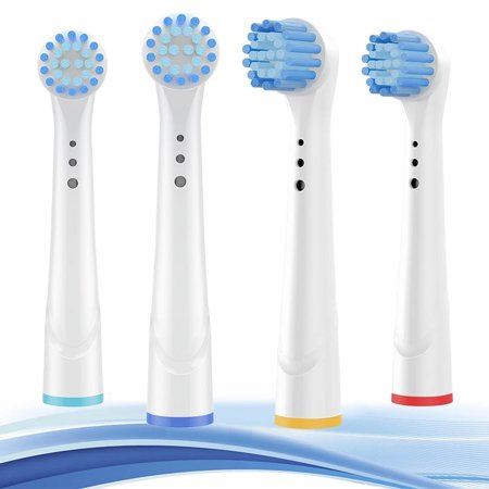 Replacement Toothbrush Heads for Oral B Braun, (17S)4 Value Pack Professional Electric Toothbrush Heads, Precision Clean Brush Heads Refill Compatible with Oral-B 7000/Pro 1000/9600/ 5000/3000/8000