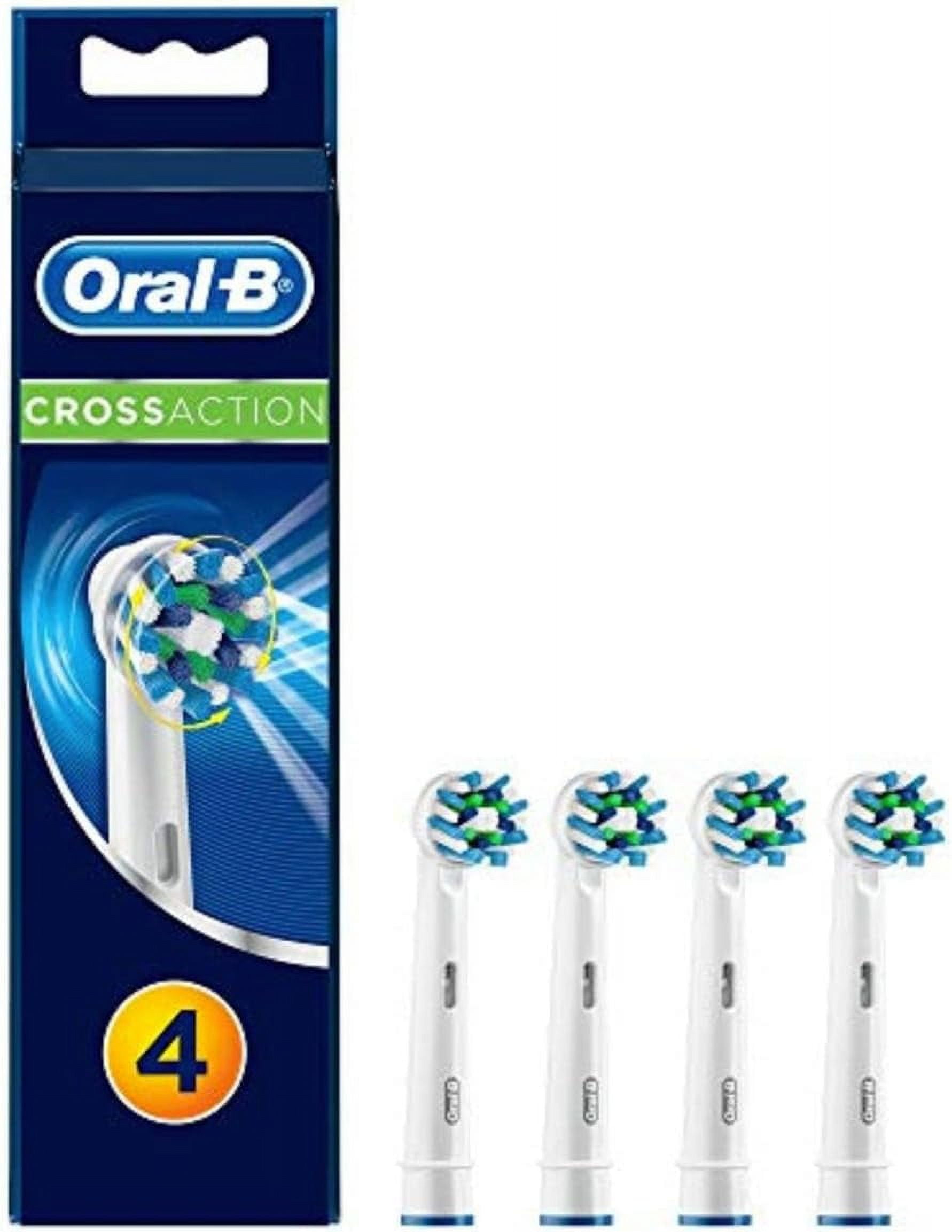 Replacement Toothbrush Heads for Oral-B, Cross Action Electric Toothbrush Replacement Brush Heads Refill, 4Count