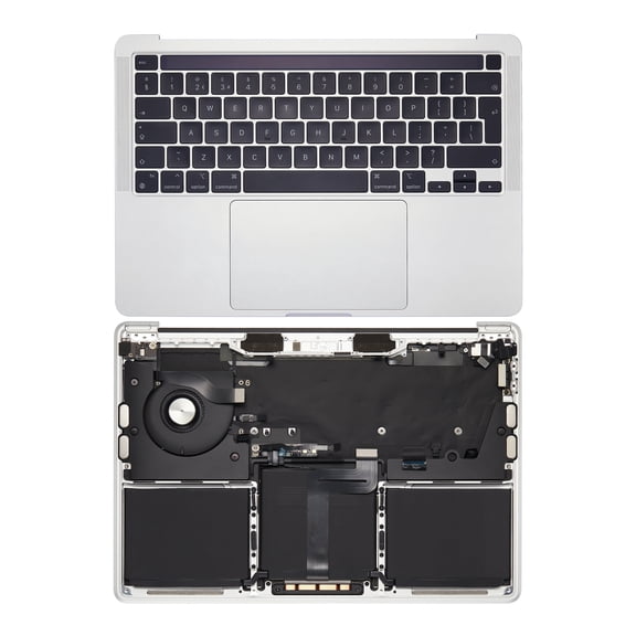 Replacement Top Case Assembly With Battery And Keyboard Compatible For MacBook Pro 13" (A2338 / Late 2020) (Silver) (UK Keyboard)