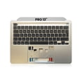 thumbnail image 1 of Replacement Top Case With Keyboard Compatible For MacBook Pro 13" (A2338 / Late 2020) (UK English) (Silver), 1 of 2