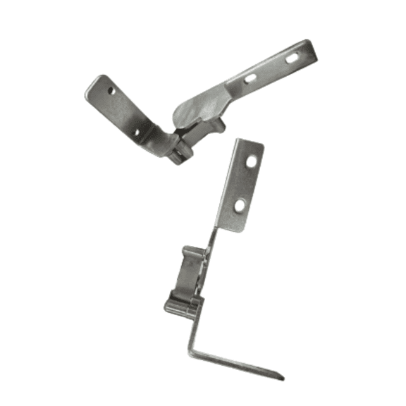 Replacement Top and Bottom Refrigerator Door Hinge Set for Commercial Truck Sleepers, Heavy-Duty In-Cab Fridge Hardware