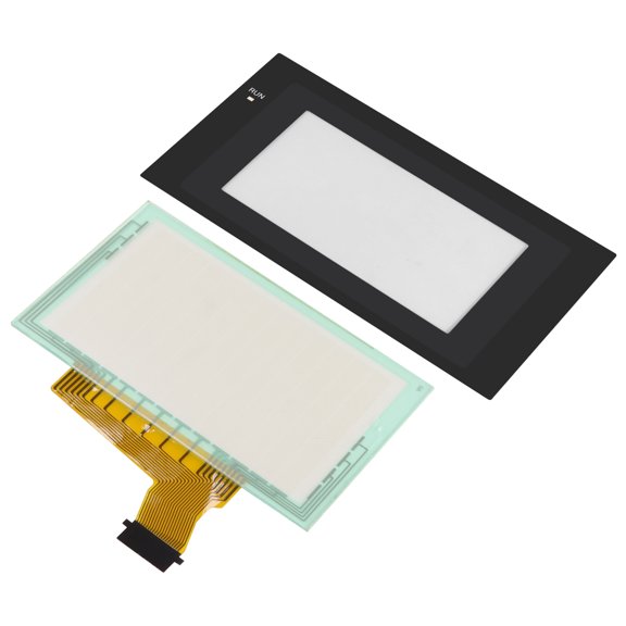 Replacement Touch Digitizer Glass & Overlay Film for Omron NT21-ST121B-E NT21-ST121-E