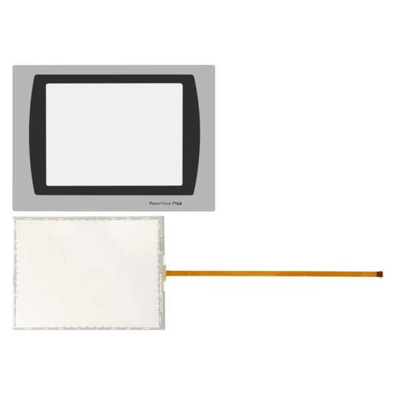 Replacement Touch Screen Glass & Overlay for PanelView Plus 2711P-T7C22D9P-A, 2711P-T7C22D9P-B