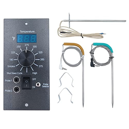Replacement for Traeger Digital Pro Controller, Compatible with Traeger Wood Pellet Grills, with Waterproof Meat Temperure Probe 2pc and 7" RTD Temperature Sensor