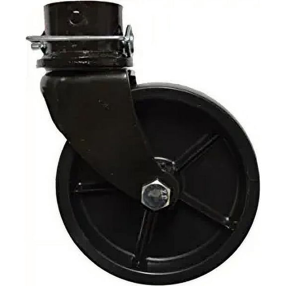 Replacement Trailer Jack Caster Wheel with Pin (Black)