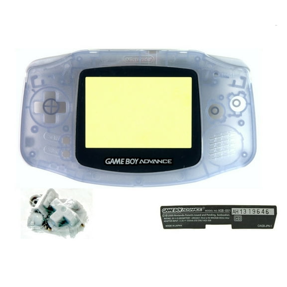 Replacement Transparent Blue Full Housing Shell Pack Case Accessories for Gameboy Advance Gaming Device Part Accessories