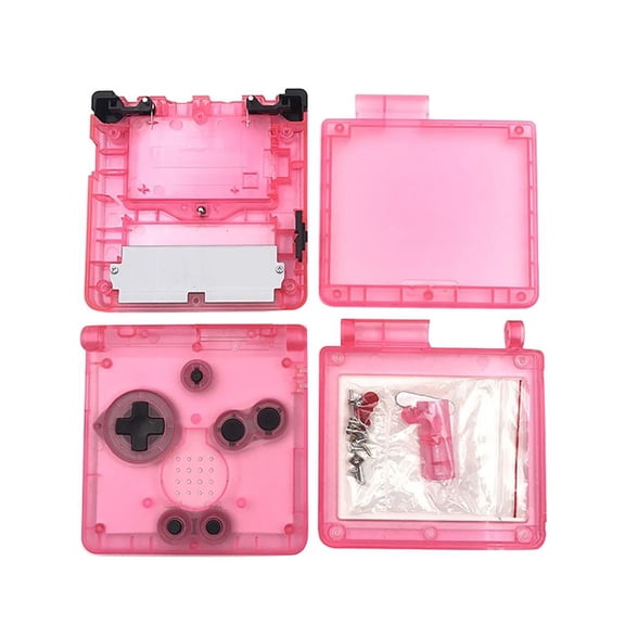 Replacement Transparent Clear Housing Shells Cases Repair Parts Kit for Gameboy Advance SP GBA SP Console