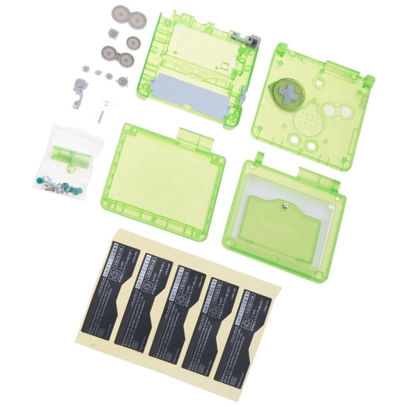 Replacement Transparent Clear Housing Shells Cases Repair Parts Kit for Gameboy Advance SP GBA SP Console