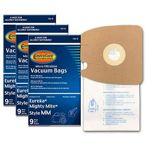 Replacement Type MM Vacuum Bag for Compatible with Eureka 153 Bag (3 Pack)