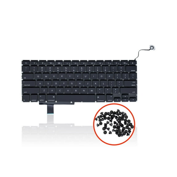Replacement US English Keyboard With Backlight And Screws For Apple MacBook Pro Unibody 17" A1297 (2009/2010/2011)
