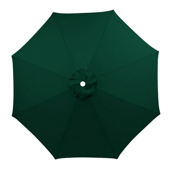 Replacement Umbrella Canopy 6.5-11.5ft, Patio Umbrella Replacement Canopy Only for 6/8 Ribs, Outdoor Table Market Yard Umbrella Replacement Top Cover(XXL,Dark Green)