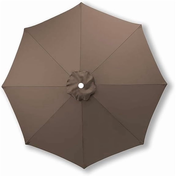 Replacement Umbrella Canopy for 6.5-11.5ft Patio Umbrellas, Waterproof Polyester Cloth for 6-Rib Market Umbrella, Outdoor Garden and Deck Shade Maintenance