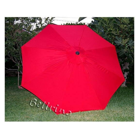 Replacement Umbrella Canopy for 10 ft 8 Ribs Red Color (Canopy Only)
