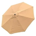 thumbnail image 1 of Replacement Umbrella Canopy 10ft - 8 Ribs Tan/Light Coffee - Outdoor Patio Parasol Top Cover - Weather Resistant Fabric - Universal Fit for Garden, Backyard, 1 of 2