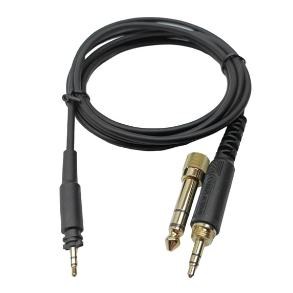 Replacement Upgraded Cable 3.5mm to 2.5mm Sound Transmission Cord with 6.35mm Connector for SRH840A SRH440A Headsets