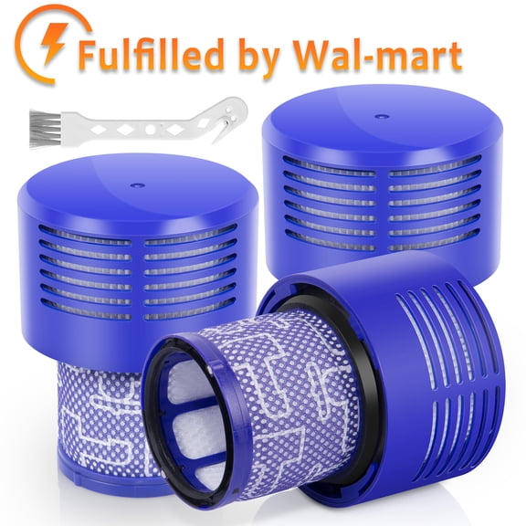 3 Pack Replacement Filters for DysonV10 Cyclone Series, V10 Absolute, V10 Animal, V10 Total Clean, SV12 Vacuum, Replace Part # 969082-01