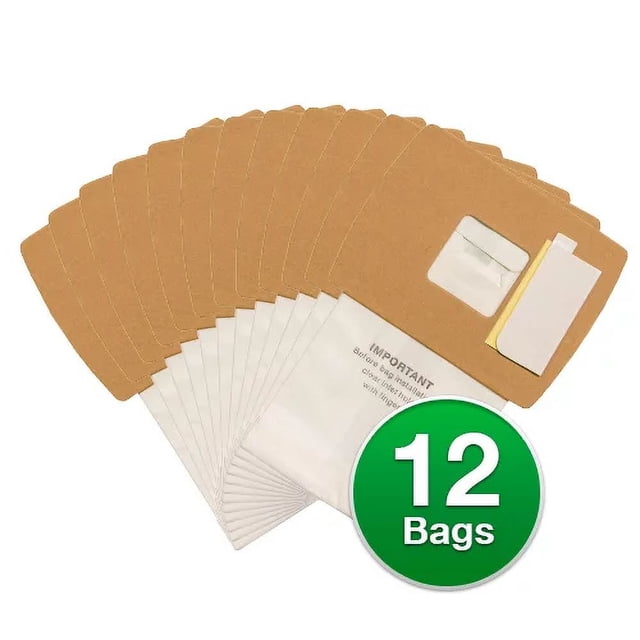 Oreck Vacuum Bag PKBB12DW, 12 Pack, Buster B Bag Type, Compatible with