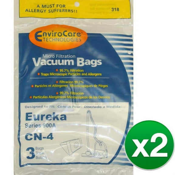 Replacement Vacuum Bag for Envirocare 68937 - 318 2-Pack Replacement Vacuum Bag
