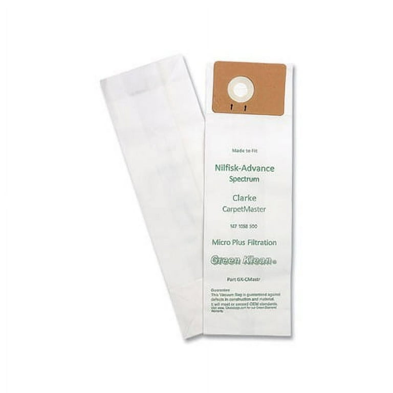 Replacement Vacuum Bags, Fits Advance Spectrum/Clarke CarpetMaster, 10/Pack Replacement Vacuum Bags, Fits Advance Spectrum/Clarke CarpetMaster, 10/Pack