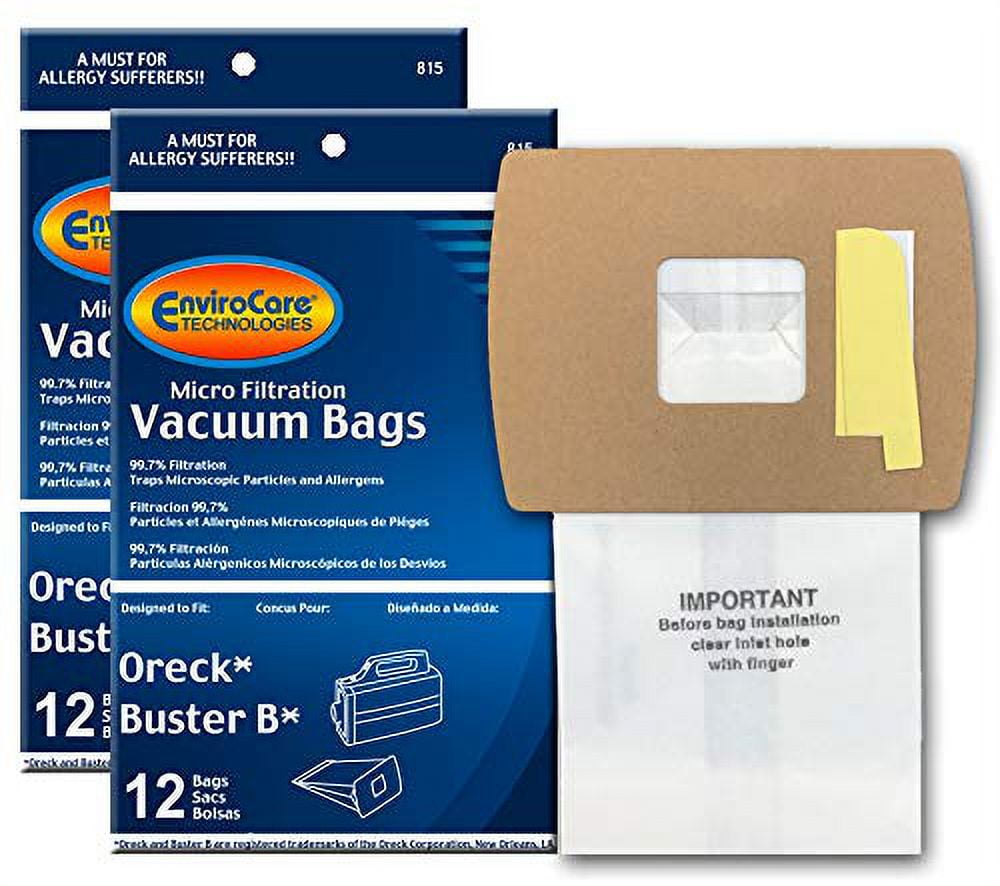 Lot De 40 Sacs à Poussière Type BB Pour Aspirateur Oreck PKBB12DW, BB180 - Modèle 55-500