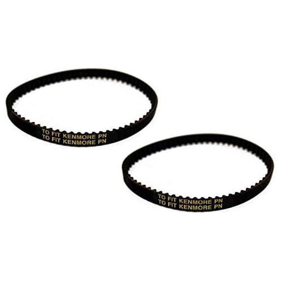 Replacement Vacuum Cleaner Belts Compatible with Kenmore Vacuum Geared Belt Cogged 20-5285 HD Panasonic, 2 Pack