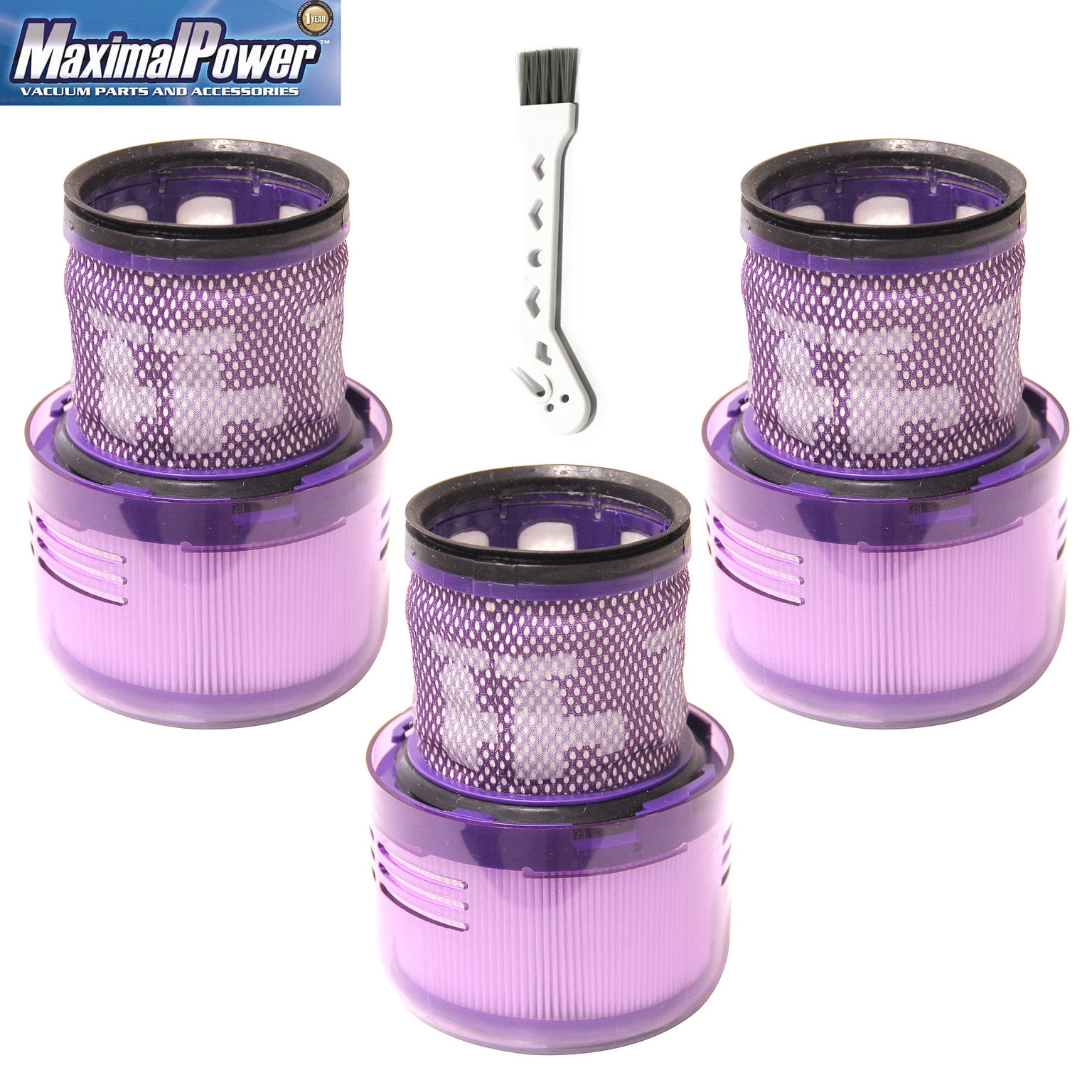 Replacement Vacuum Filter Compatible for Dyson V11 Torque Animal Series SV14 V15 Cordless Stick Vacuums Compare to Part 970013 02 970013 03 3 Pack Brush Walmart Business Supplies
