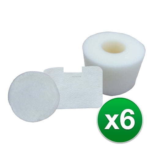 6 Generic Replacement Vacuum Filter for Envirocare XFF36 / F657 (6-Pack) Vacuum Cleaner Filters