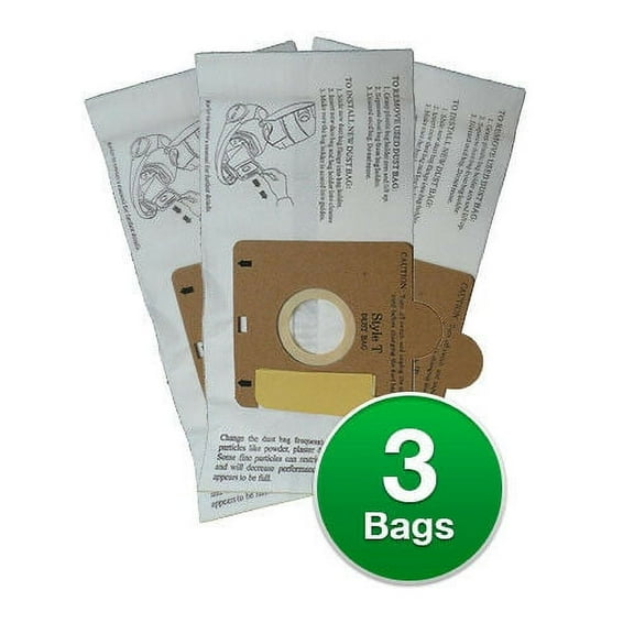Replacement Vacuum Style T Bag for Eureka 61555A-6 / 133 (Single Pack)