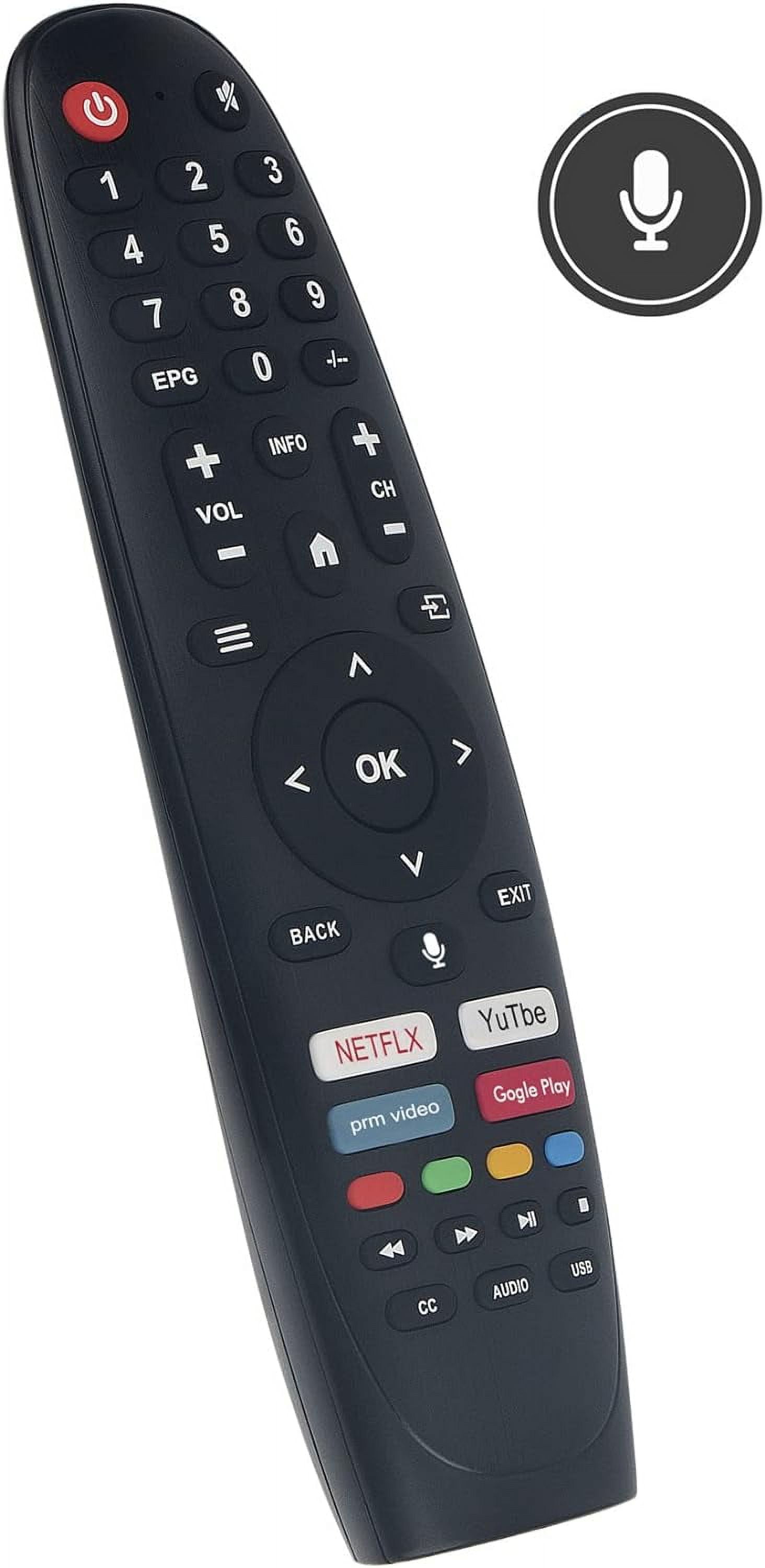 Replacement Voice Remote Control Fit for BLAUPUNKT/Estar/SANSUI/Caixun Smart TV 32 inch LED
