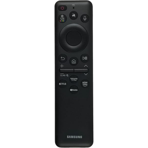 Replacement Voice Remote Control fit for Samsung Part BN59-01480U Solar Cell Powered with Netflix, Prime Video & YouTube Shortcut Buttons