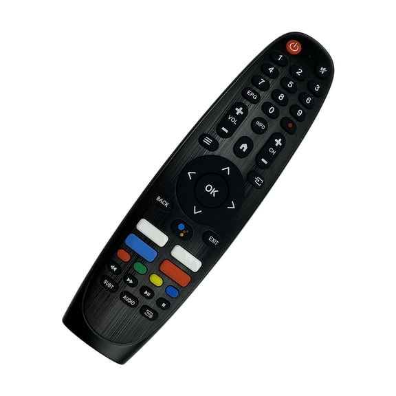 Replacement Voice Remote Controller Compatibility for V1.4128 TVs Remotes Ergonomic Grip for Elderly Kids Users