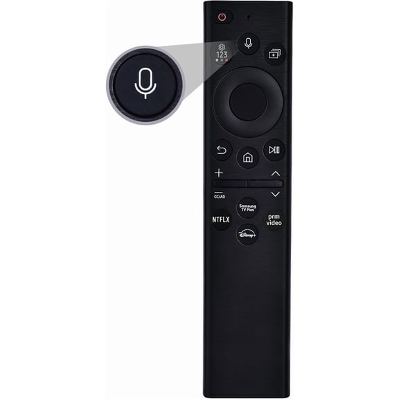 Replacement Voice Remote for Smart TV BN59-01385A Compatible with QLED, Crystal UHD, Frame Series TVs, Universal Smart TV Remote with Voice Control & NTFLX and PRM Video Disny+ Buttons