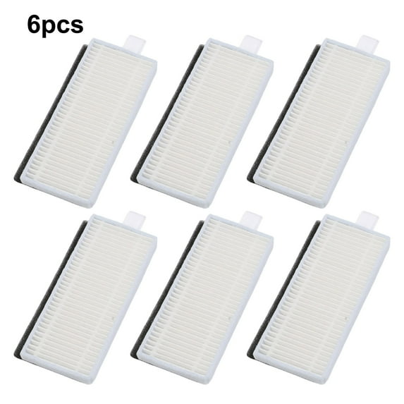 Replacement Washable Filter for Lefant M330,M330 Pro,6-Pack ABS Dust Filter Paper for Robot Vacuum Cleaners,White