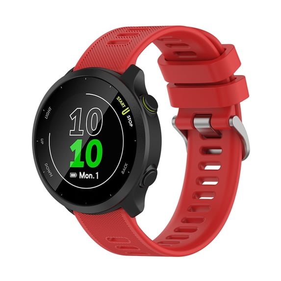 Replacement Watch Bands for Forerunner 158 55 Waterproof Soft Strap - Comfortable, Adjustable, Secure Fit for Daily Wear Red