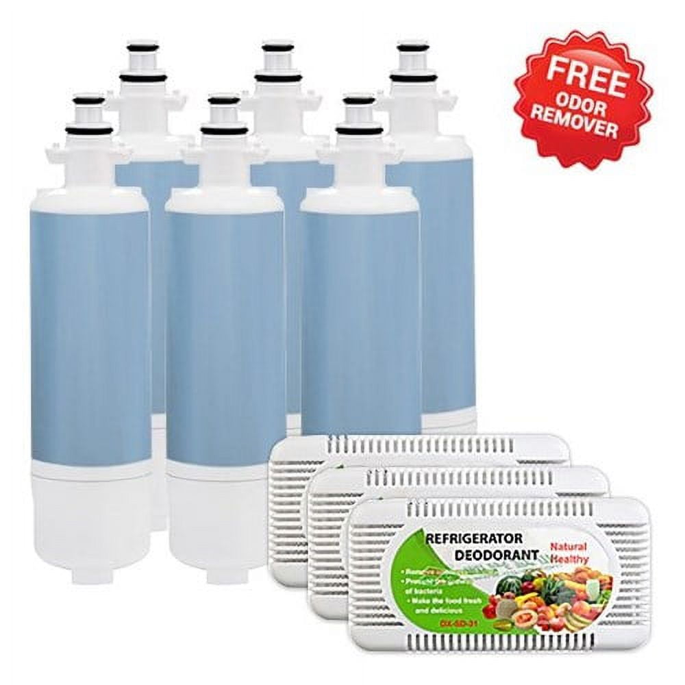 Replacement Water Filter For LG LFX31945ST by Refresh (6 Pack