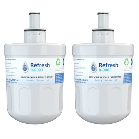 Replacement Water Filter For Samsung DA29-00003G -by Refresh (2 Pack)
