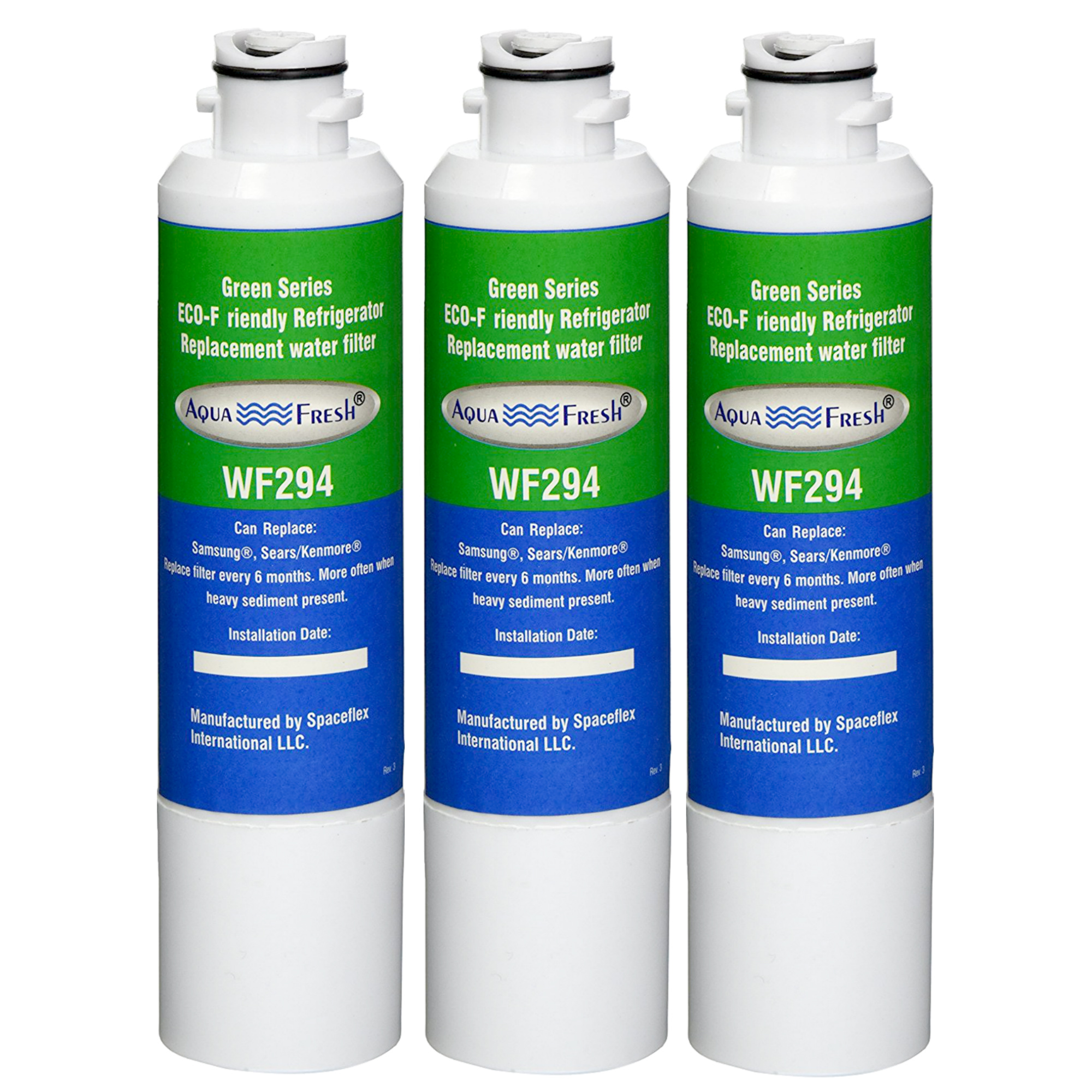 Replacement Water Filter For Samsung RF261BEAESG by Aqua Fresh (3 pack) - image 1 of 7