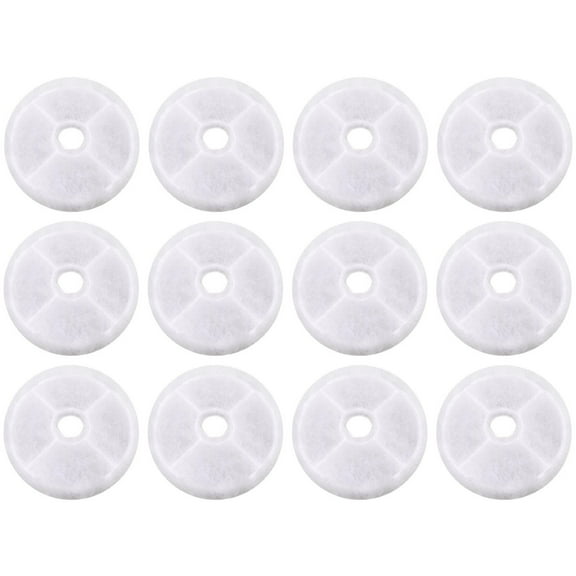 Replacement Water Filter for Catit Design Senses, Flower & Senses 2.0 Pet Water Fountain, 12 Pk