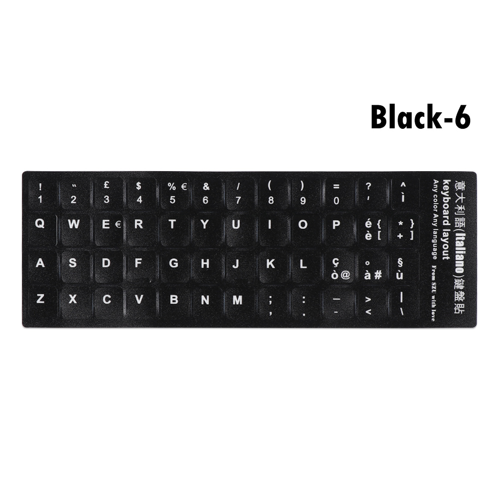 Replacement Waterproof Laptop Keyboard Stickers Spanish English Russian
