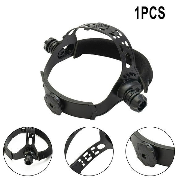Replacement Welding Helmet Head Strap for Auto Darkening Helmets Fits Most Models Adjustable with Self Locking Wheel and Includes Mounting Nuts for Easy Installation (single top)