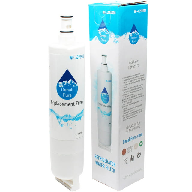 Replacement Whirlpool ED5GHEXNQ00 Refrigerator Water Filter - Compatible Whirlpool 4396508, 4396510 Fridge Water Filter Cartridge