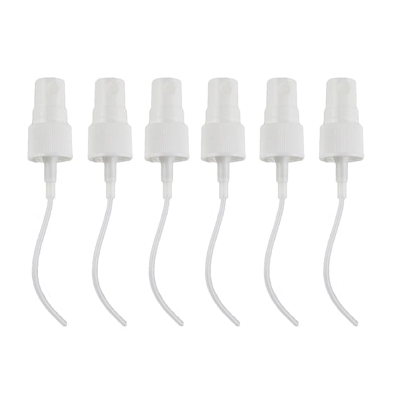 Replacement White Fine Mist Spray Head with Cap Spray Top for Glass Bottle Container Pack of 36
