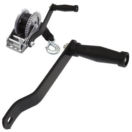 Replacement Winch Handle Crank For Boat Trailer Winch Comfort Grip Ergonomic Metal Crank Pulling Handle System New Part