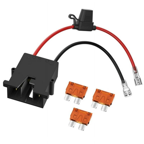 Replacement Wire Harness Connector for 12 Volt Price Battery with AWG 3 Replaceable Fuses
