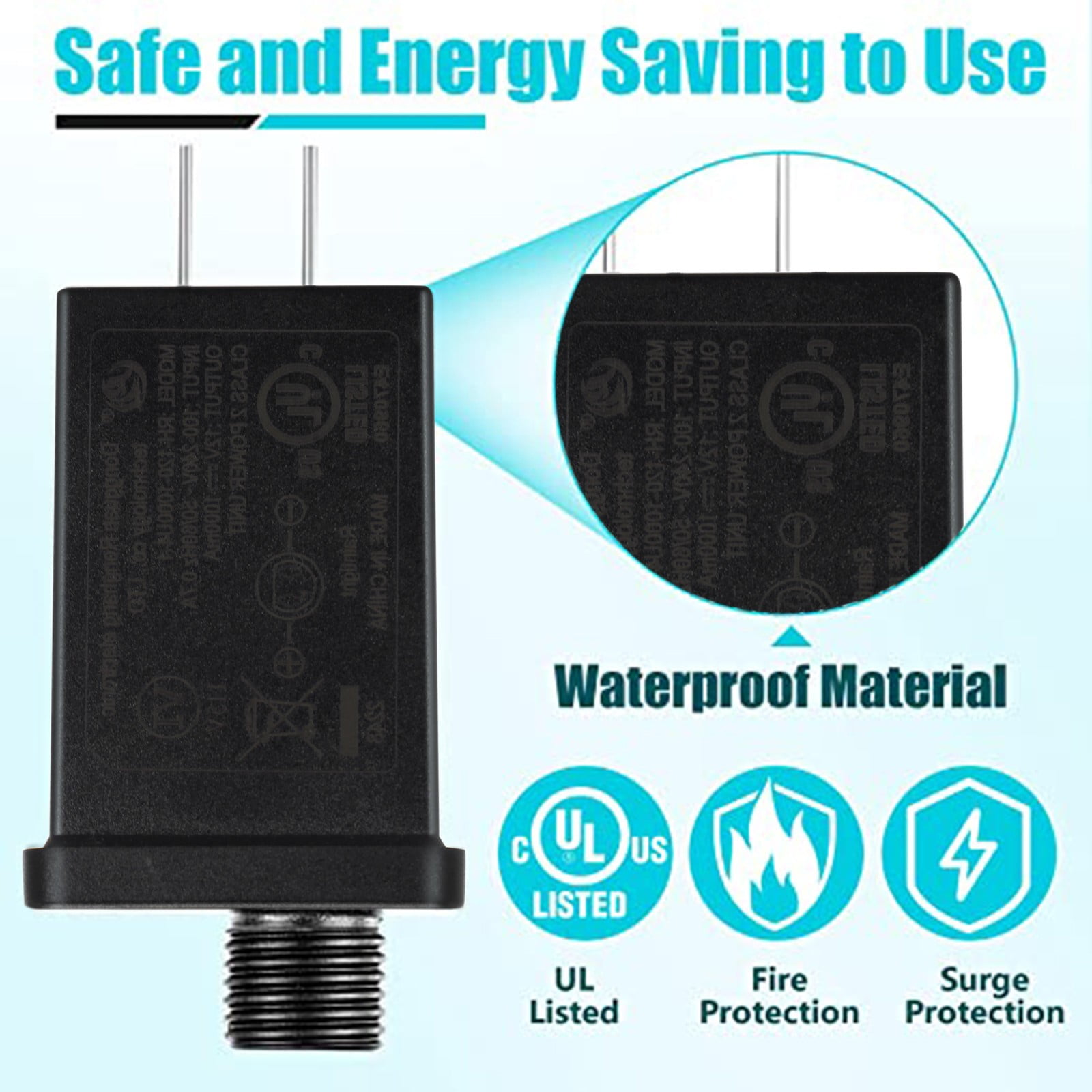Replacement Yard Inflatable Adapter Power Supply Adaptor 12Vdc 1.0A