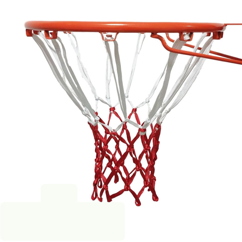Replacement basketball net, thickened and durable, suitable for standard indoor and outdoor basketball hoops, all-weather whiplash protection - 12 rings